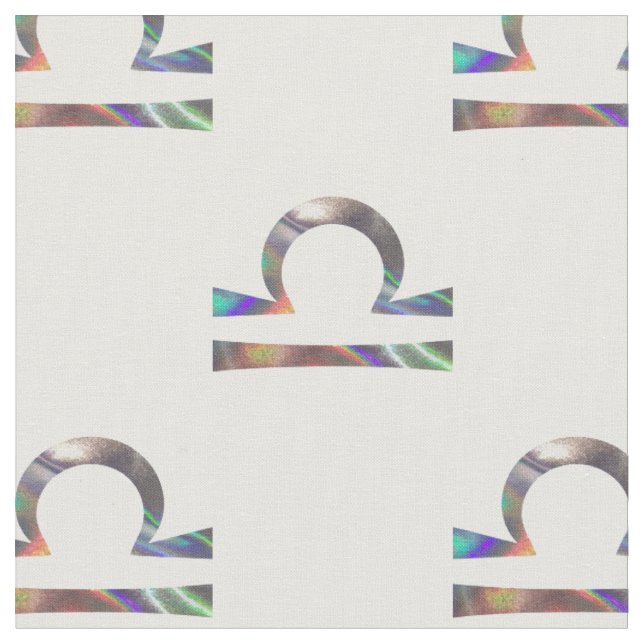 Tissu structure hologramme libra (Fermer)