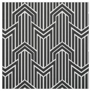 Tissu Style Art Déco Géométrique Chevron