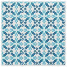 Style Carrelage bleu Motif