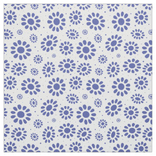 Tissu Style de Hampton bleu blanc Abstrait motif floral 