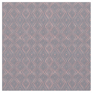 Tissu Style Rose Gold Diamond Formes Doodles Gris