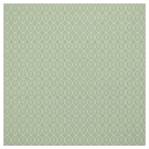 Tissu Style vintage Déco Motif Imprimer Sage Green Ecru