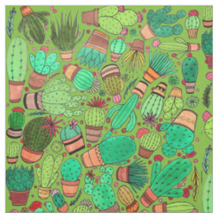Tissu Succulent Cactus Pots Plante Vert Cactus Jardin