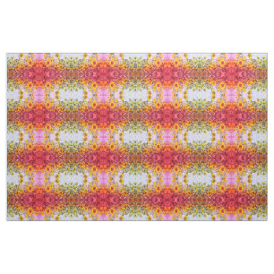 Tissu Sunflower Field Yellow Pink Vintage