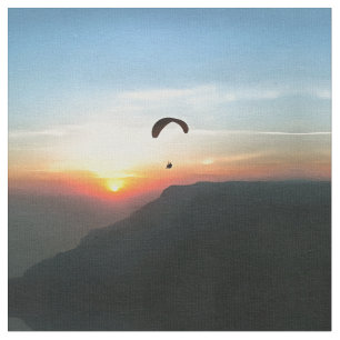 Tissu Sunset Paraglide Wanderlust Extreme Sports Art