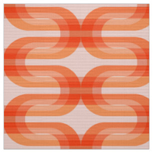 Tissu super saumon les années 70 motif