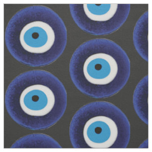 Tissu Symbole de la perle bleue Amulet de la protection