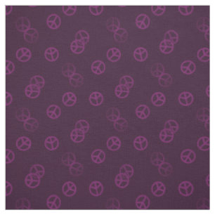 Tissu Symbole de paix Plum