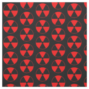 Tissu Symbole de rayonnement rouge