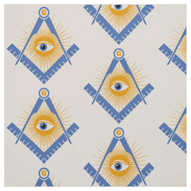 Tissu Symbole franc-maçonnerie (Échantillon)