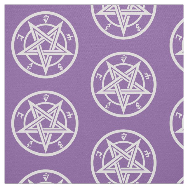 Tissu Symbole pentagramme classique (Échantillon)