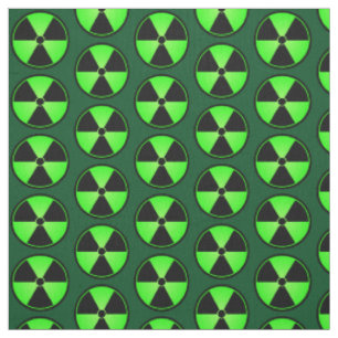 Tissu Symbole vert de rayonnement