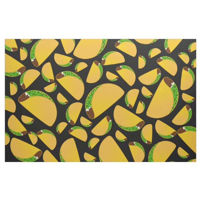 Tissu Tacos noirs (Yard)