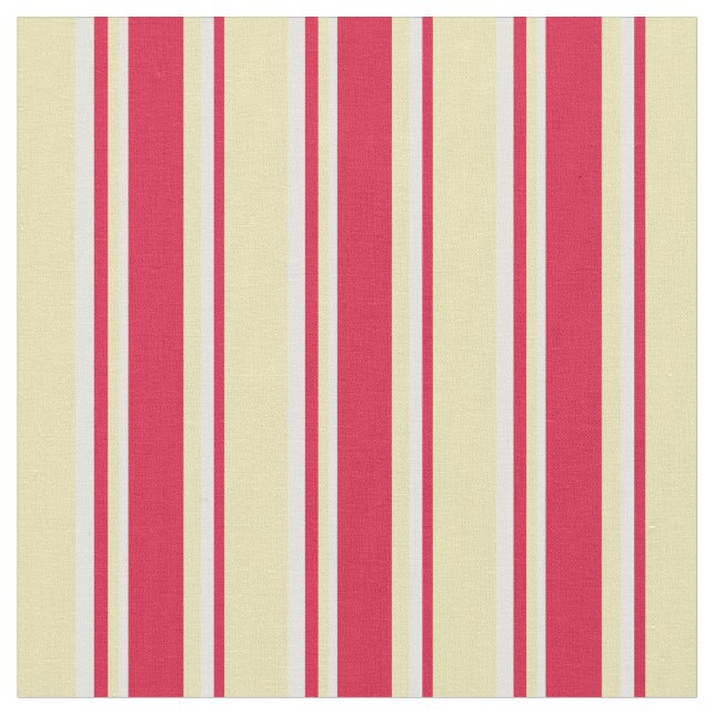 Tissu Tan, Crimson et Motif Cyan clair (Fermer)