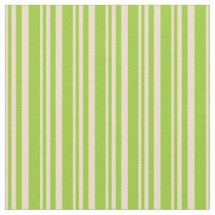 Tissu Tan et vert Motif de rayures