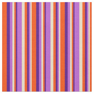 Tissu Tan, Orchid, Indigo et Motif de couleur rouge