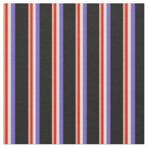 Tissu Tan, rouge, beige, bleu ardoise et noir