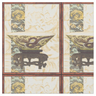 Tissu Tapisserie asiatique avec la conception de cuvette