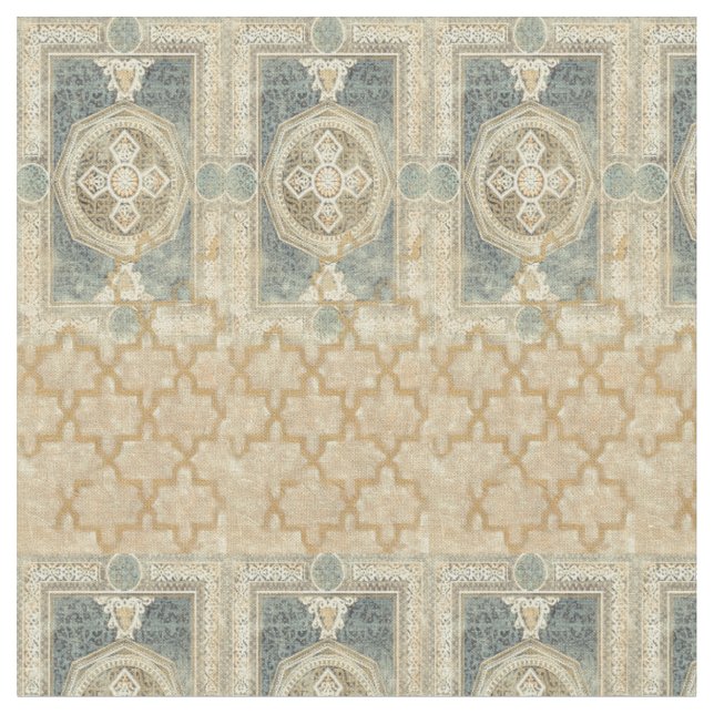 Tissu Tapisserie ornementale avec design géométrique orn (Fermer)
