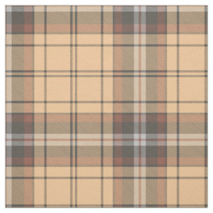 Tissu Tartan beige et Brown