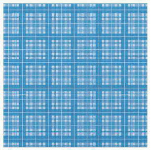 Tissu Tartan bleu brillant En vichy plaid