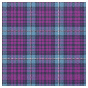Tissu Tartan bleu violet écossais