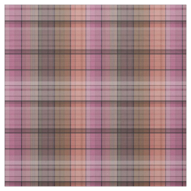 Tissu Tartan brun rouge (Échantillon)