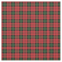 Tartan Clan Kerr Plaid Red Green Check