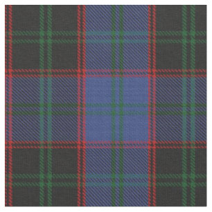 Tissu Tartan écossais vert rouge à la maison de noir