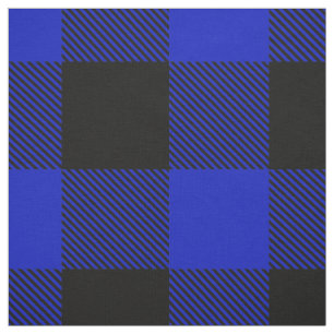 Tissu Tartan Plaid contre Buffalo noir royal XXL