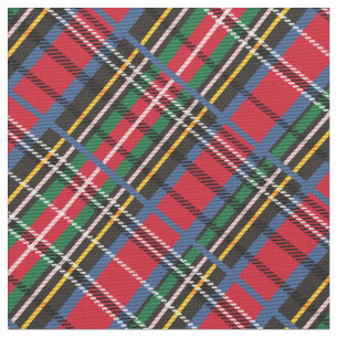 Tissu Tartan rouge, bleu, vert