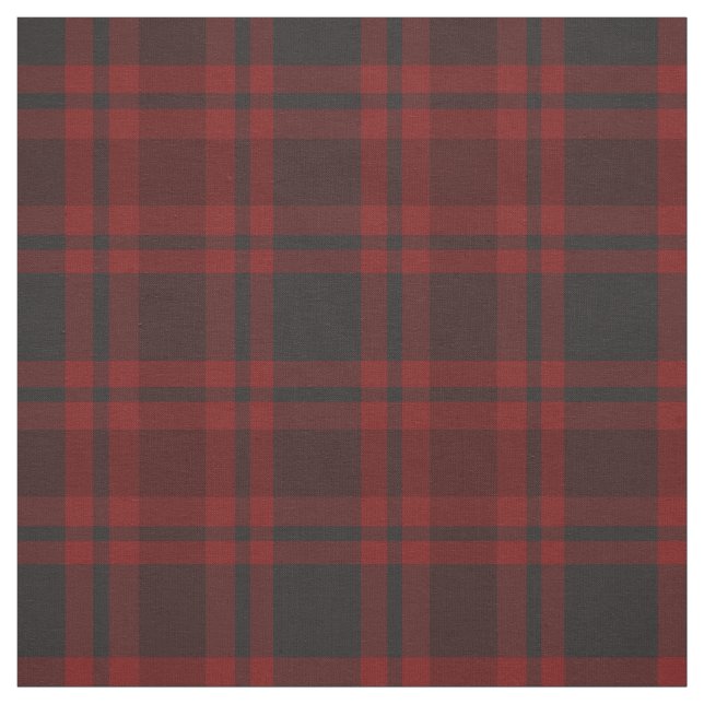 Tissu tartan rouge et gris  (Échantillon)