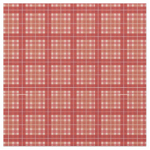 Tissu Tartan rouge vif En vichy plaid