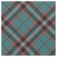 Tartan Vintage turquoise et rouge en gras Motif