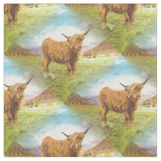 Tissu Taureau des montagnes