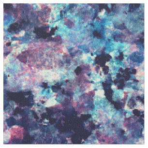 Tissu Teal, rose, et motif de marbre de granit de noir