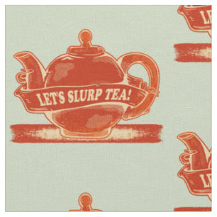 Tissu Teapot Drôle Thé à Boire