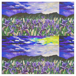 Tissu Tempête pourpre d'iris