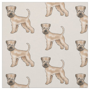 Tissu Terrier Irlandais à Poil Souple Motif de Chien Mig