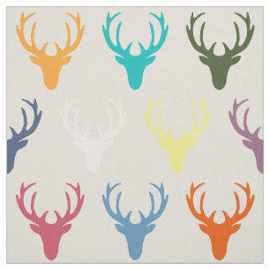 Tissu Têtes simples de cerfs communs de Seaview