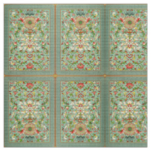 Tissu Textiles vintages floraux de la passion