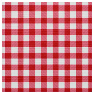 Tissu texture blanche rouge classique checkered de plaid