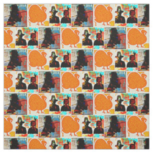 Tissu Thanksgiving Modern Art Collage