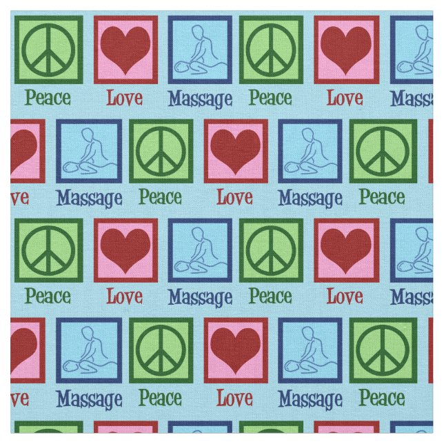 Tissu Thérapie de massage Peace Love (Fermer)