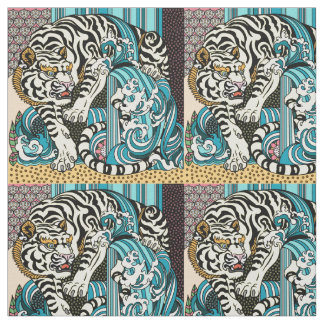 Tissu Tigre blanc de Feng