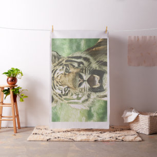 Tissu tigre métallique
