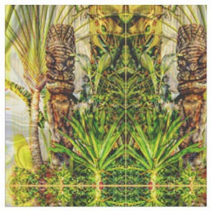 Tissu Tiki hawaïen
