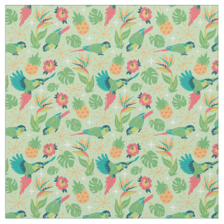 Tissu Tiki Parrot