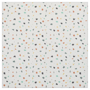 Tissu Tile Terrazzo Confetti Style Moderne Tons De Terre