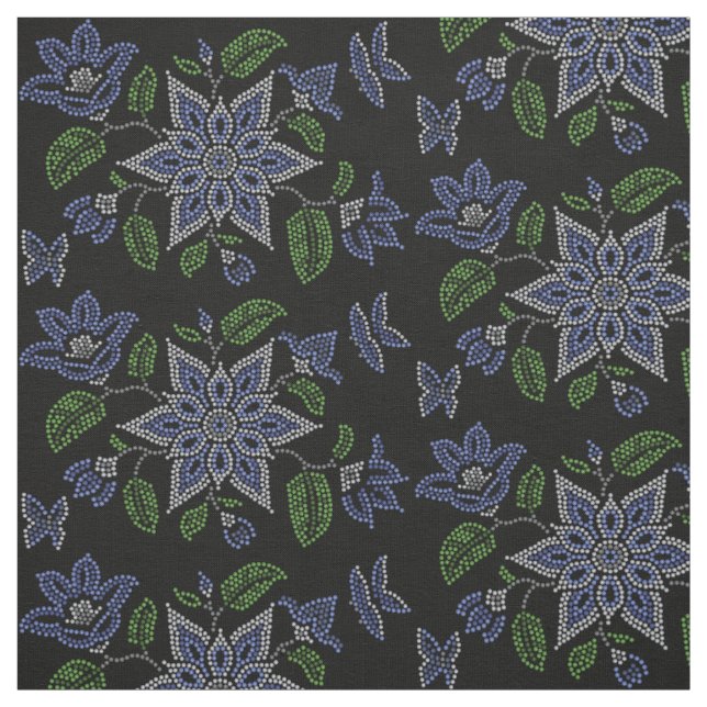 Tissu Tissus d'art métis tissus d'art de perlage autocht (Échantillon)